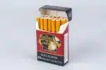 An Open Pack of Rolled Gold Full Flavour Cigarettes